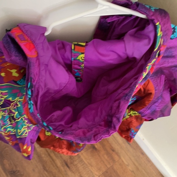 Vintage Obermeyer Half Zip Windbreaker with Insulated Hood - Picture 12 of 14